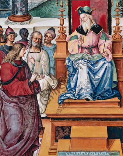 Pinturicchio Fresco Detail: Aeneas Sylvius Before King James I