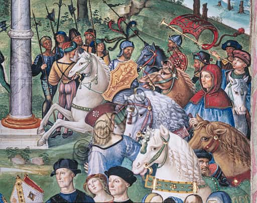 Pinturicchio Fresco: Aeneas Sylvius Introduces Eleonora of Aragon to Frederick III