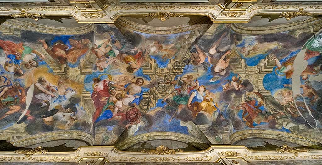 Fresco 'The Rape of Proserpina' by Valerio Castello | Palazzo Balbi Senarega