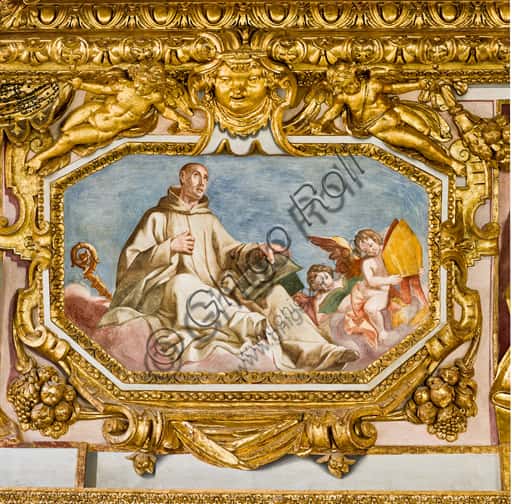 St. Bernard of Clairvaux Fresco by Lazzaro Tavarone, Genoa Cathedral