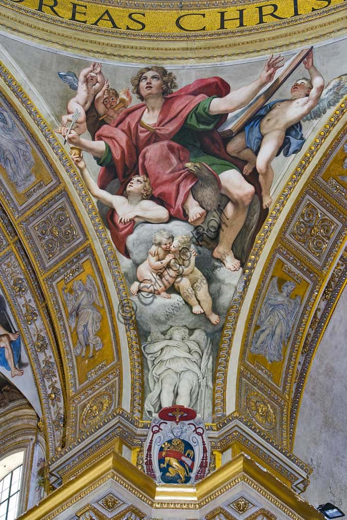 Affresco di San Giovanni Evangelista del Domenichino, Basilica di S. Andrea della Valle