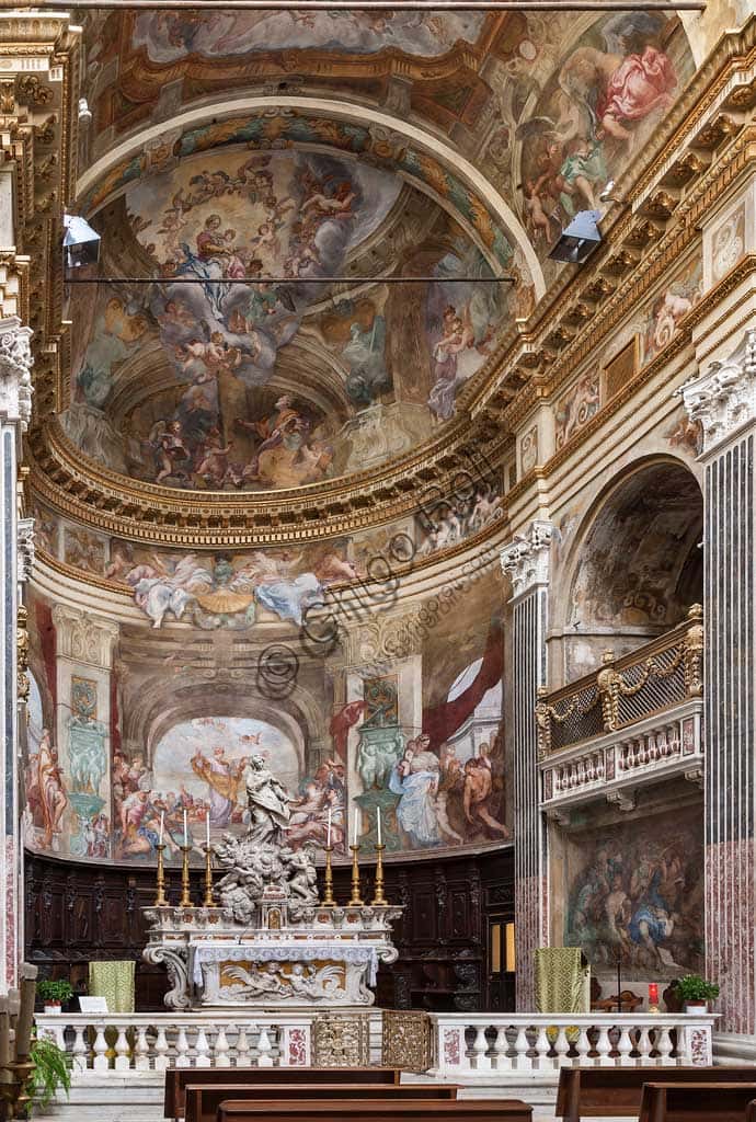 Baroque Fresco 'St Luke Portrays the Virgin' by Piola and Haffner in Genoa