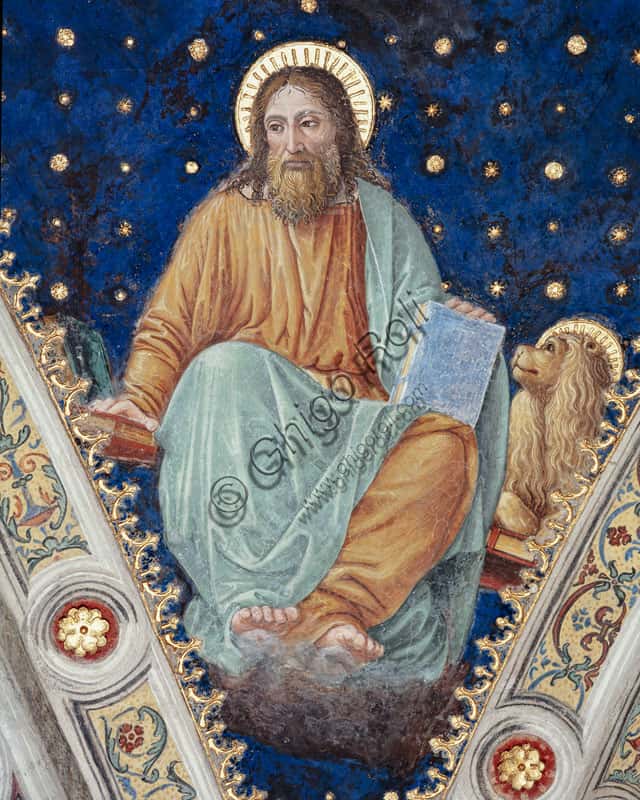 St. Mark by Vincenzo Foppa: Fresco in San Maurizio Church Milan