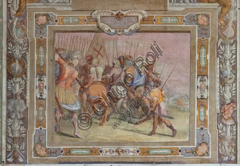 Affresco 'Scena di Battaglia' di Cosimo Daddi a Villa Petraia