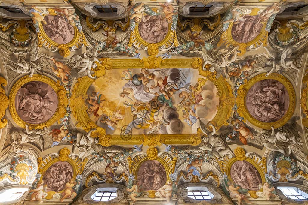 Baroque Ceiling Fresco in the Church of Nunziatina, Todi