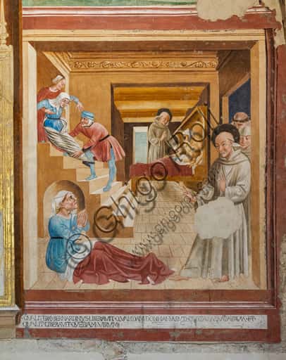 Frescoes by Jacopo Vincioli in Montefalco: Stories of Saint Bernardino