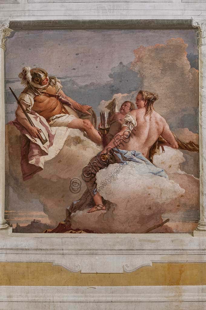 Tiepolo's Fresco: Mars, Venus and Eros at Villa Valmarana ai Nani