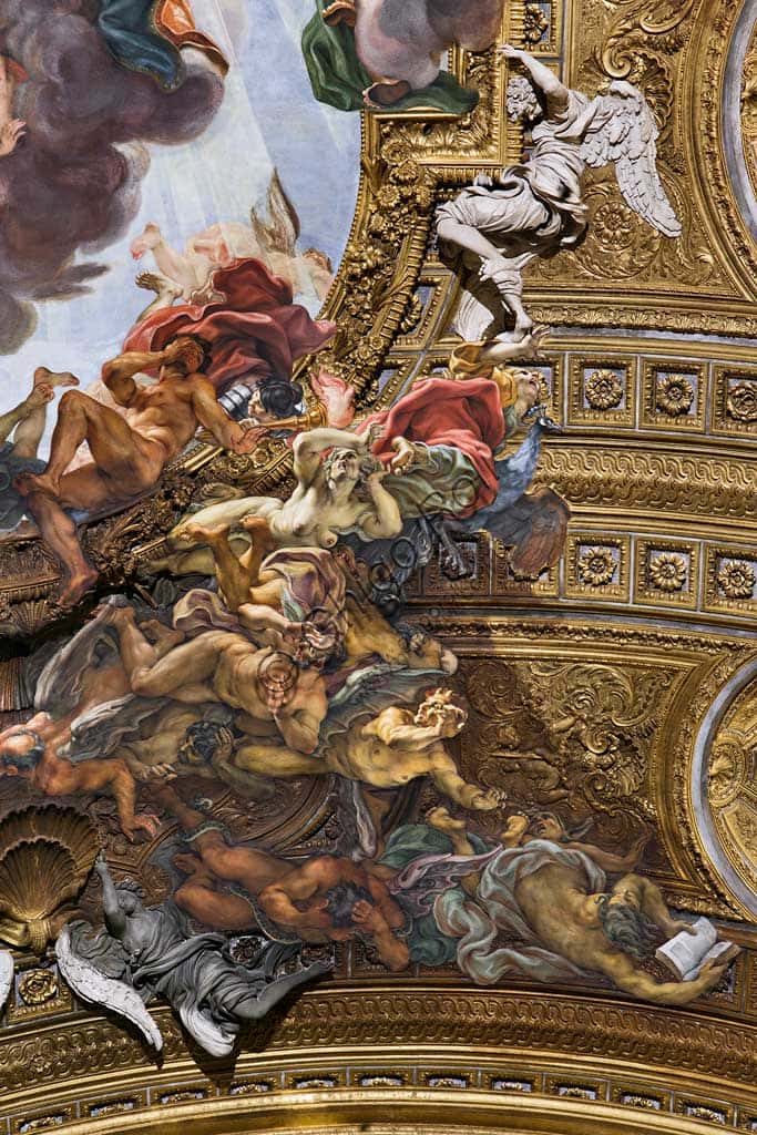Affresco 'Il Trionfo del Nome di Gesù' di Giovan Battista Gaulli, 1679