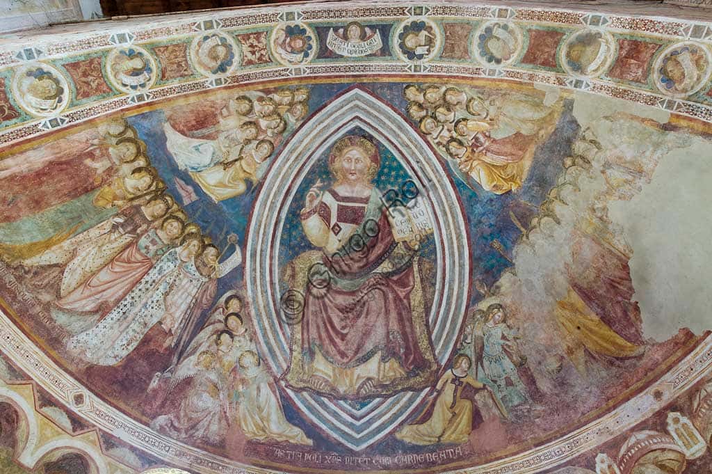 Cristo in Maestà di Vitale da Bologna: l'affresco con 'Pacem Meam Do Vobis'