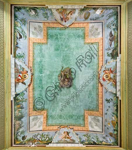 Affresco della volta della Sala degli Uccelli, Palazzo dei Normanni