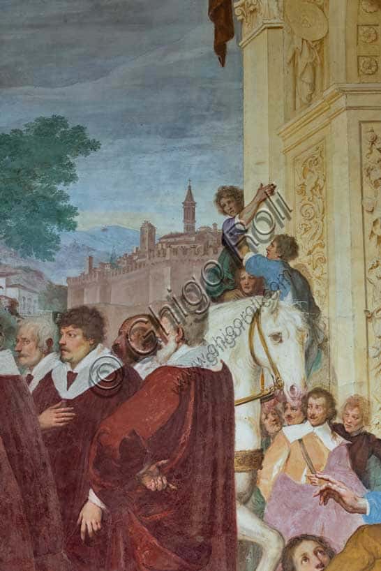 Affresco 'Ingresso di Cosimo I a Siena' del Volterrano a Firenze