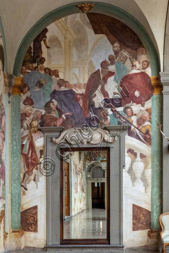 Affresco 'Clemente VII incorona Carlo V' a Villa Petraia, Firenze