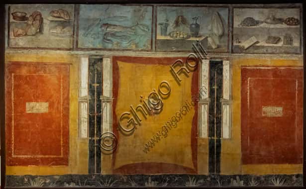 Fourth Style Fresco with Xenia (Still Lives) - Tablinum 92, Praedia of Iulia Felix, Pompeii