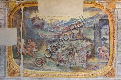 16th-Century Fresco in the Clusone Town Hall Loggia