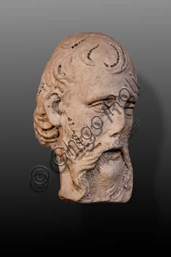 Agostino di Duccio Relief: Detail of a Man's Head, National Gallery of Umbria