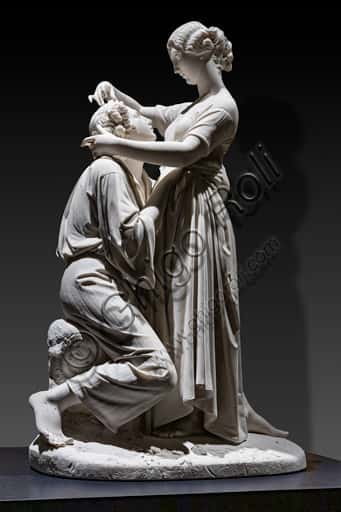 Paul e Virginie: Scultura in Marmo di Alessandro Puttinati (1844)