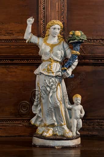 Allegoria dell'Abbondanza: Terracotta Invetriata Rinascimentale a Firenze
