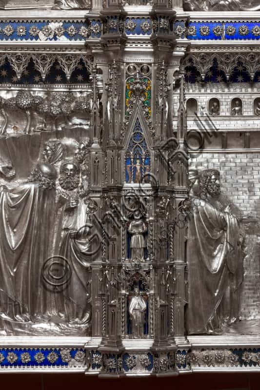 Silver Altar of St. John's Treasure: Detail of the Fifth Left Pillar