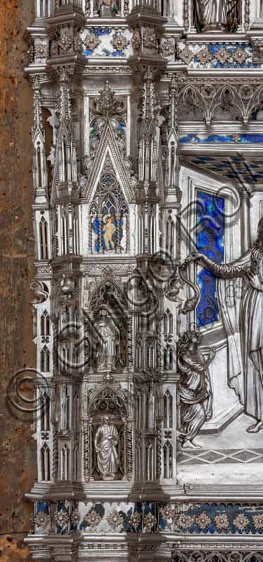 Florence Cathedral Museum: Silver Altar of St. John, Left Pillar Figures