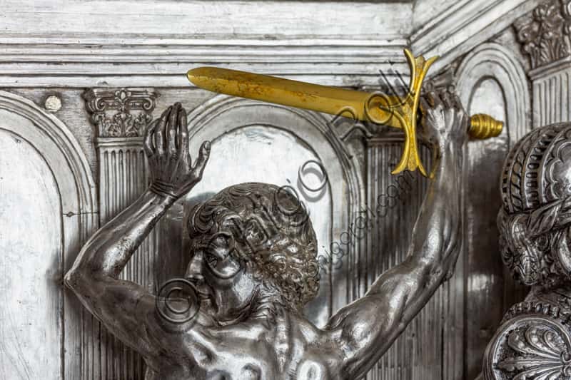 The Beheading of St. John the Baptist Silver Tile by Andrea del Verrocchio