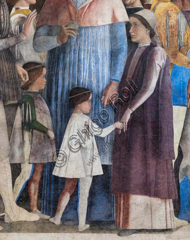 Camera degli Sposi: Detail of Federico I Gonzaga's Children in the Ducal Palace