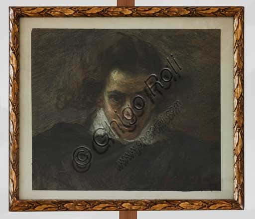 Angelo Longanesi: Ritratto di Musicista - Pastello 39x45 | Arte Italiana