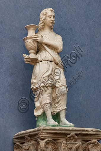 Angelo Reggi-Candelabro di Antonio Rossellino: Scultura in Terracotta Fiorentina