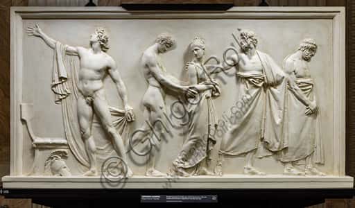 Achilles Delivers Briseis: Antonio Canova's Plaster Sculpture