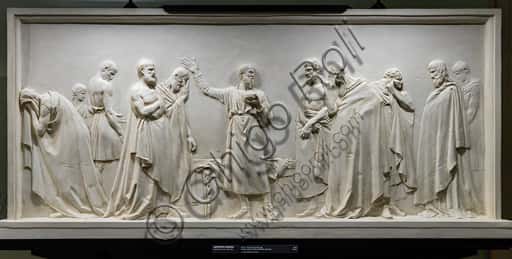 Socrates drinks the hemlock: Antonio Canova's plaster sculpture