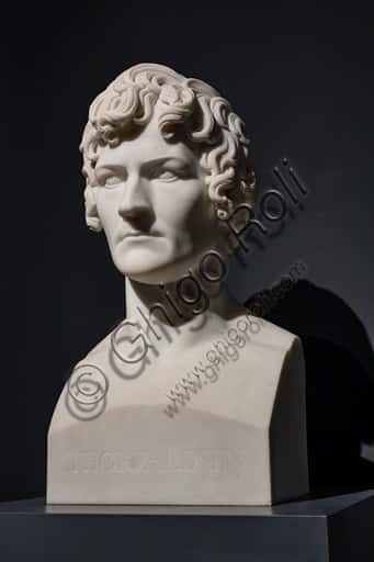 Bertel Thorvaldsen Self Portrait: Carrara Marble Sculpture 1810-11
