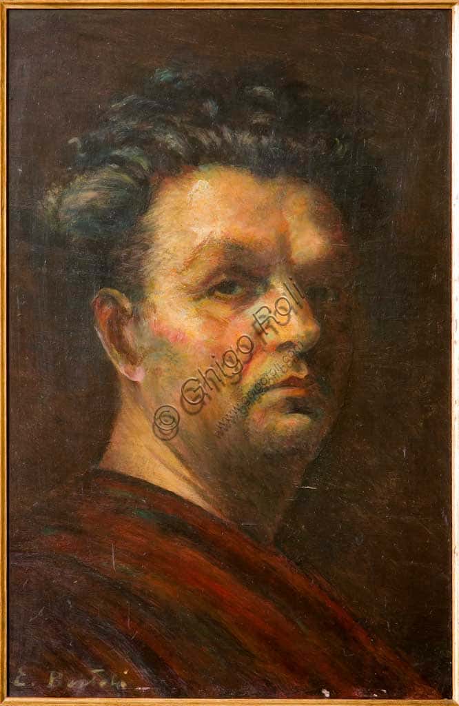 Autoritratto di Elpidio Bertoli: Dipinto Olio su Tela