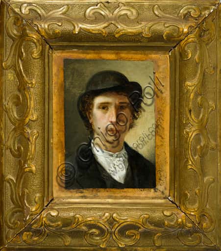 Autoritratto di Giovanni Muzzioli (1854-1894): Analisi e Dettagli dell'Opera