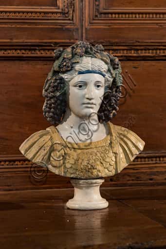 Bacco: Scultura in terracotta invetriata di Giovanni Della Robbia