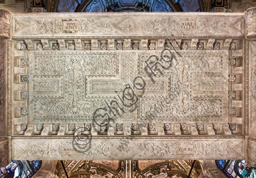 The Marble Canopy in the St. John the Baptist Chapel of Genoa Cathedral