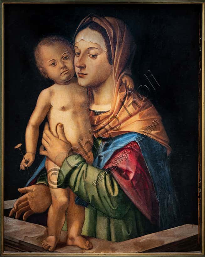 Madonna and Child by Bartolomeo Montagna: Renaissance Oil Painting