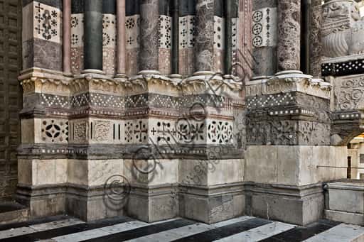 Bases of the Right Doorway of St. Lawrence Cathedral in Genoa