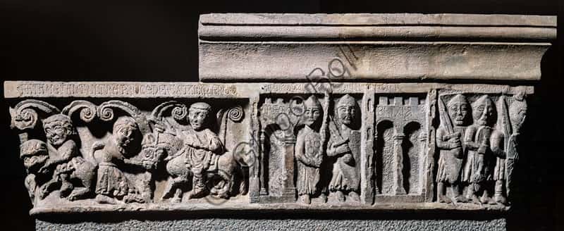 Bas-reliefs by Anselmo and Girardo: 'The Return of the Milanese' at Sforza Castle