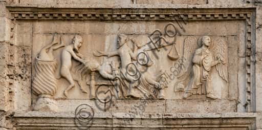 Bassorilievo Romanico 'Morte del Peccatore' a Spoleto