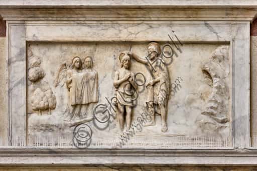 The Baptism of Christ by Gerolamo Viscardi in Genoa Cathedral's Baptistery