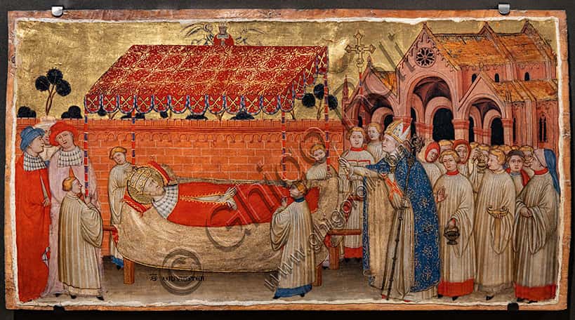 St. Sylvester's Death: Panel Painting by Battista da Vicenza