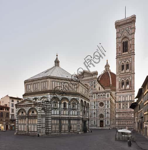 Baptistery of St. John: South-Western Façade and Andrea Pisano's Door in Florence