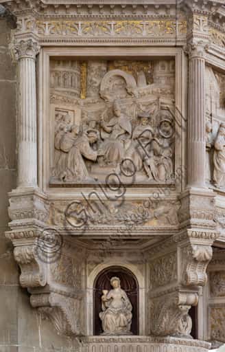 Benedetto da Maiano's Pulpit: St. Francis and Pope Honorius III