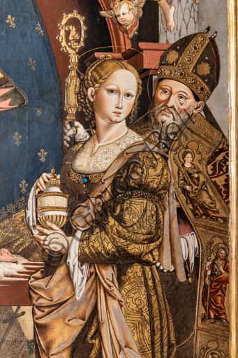 Mystic Marriage of Saint Catherine Painting with Mary Magdalene