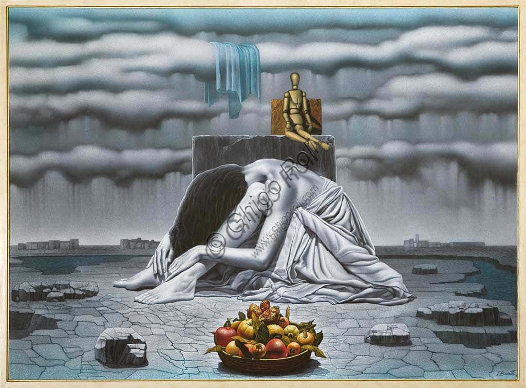 "Bianco e nero cromatico", opera di Ivano Biasetti (1998)