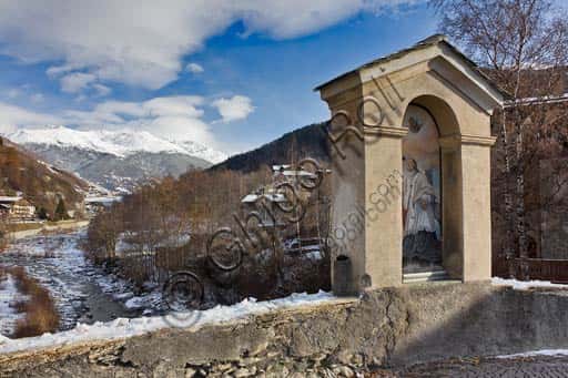 View of the Frodolfo Creek from the Combo Bridge in Bormio