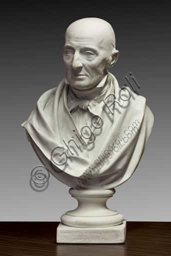 Busto di Carlo Pisa Faloppia: Scultura in Scagliola di Alessandro Cavazza (1855)