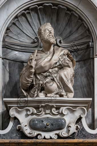 Bust of Galileo Galilei by Giovan Battista Foggini in the Basilica of Santa Croce