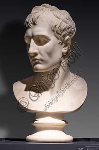Napoleon Bonaparte Bust by Antonio Canova in Carrara Marble