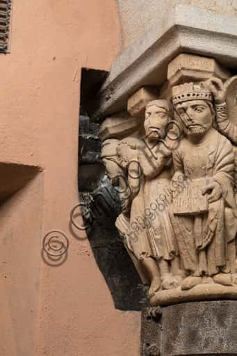 The Capital of the Judge in Modena's Ghirlandina Tower