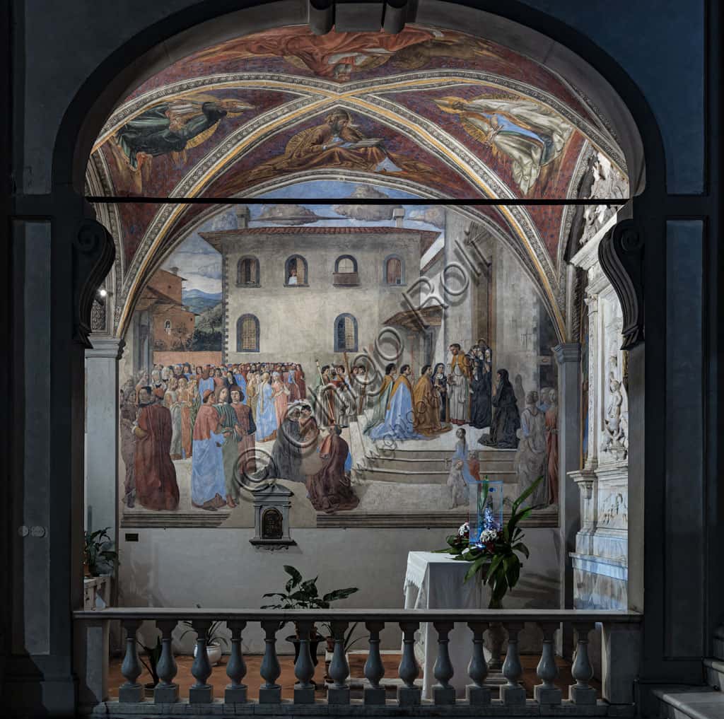 Cappella del Miracolo del Sacramento: Gli affreschi di Cosimo Rosselli